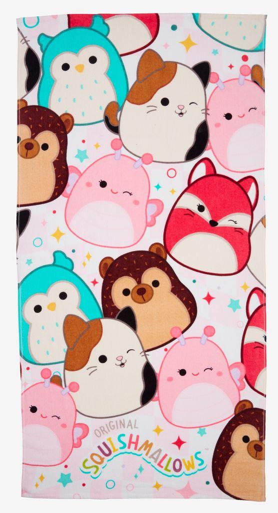 Toalha de banho veludo SQUISHMALLOWS 70x140cm