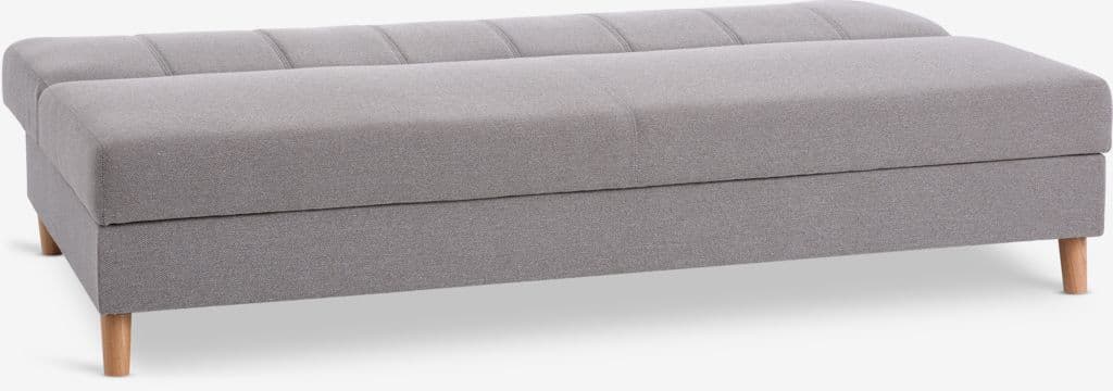 Sofá-cama ILDVED tecido bege/cor carvalho