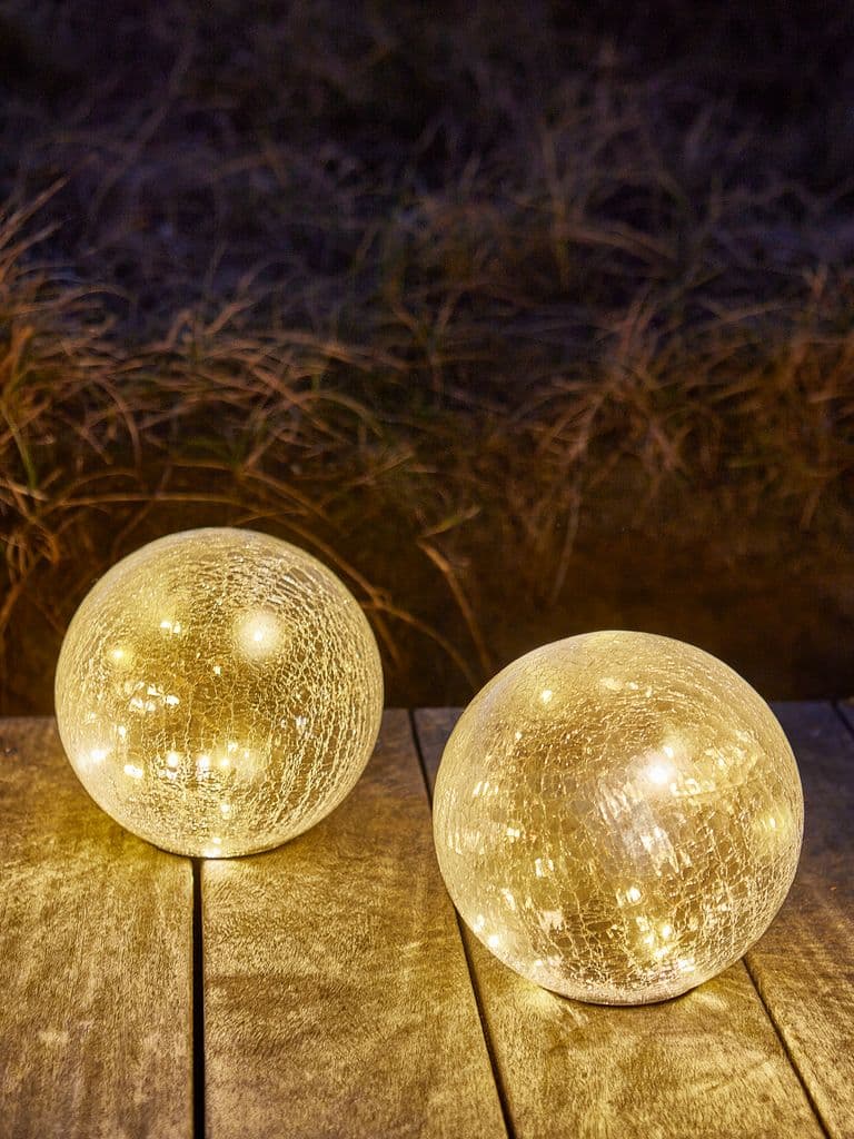 Candeeiro solar HAVSVALE Ø20xA29cm transparente