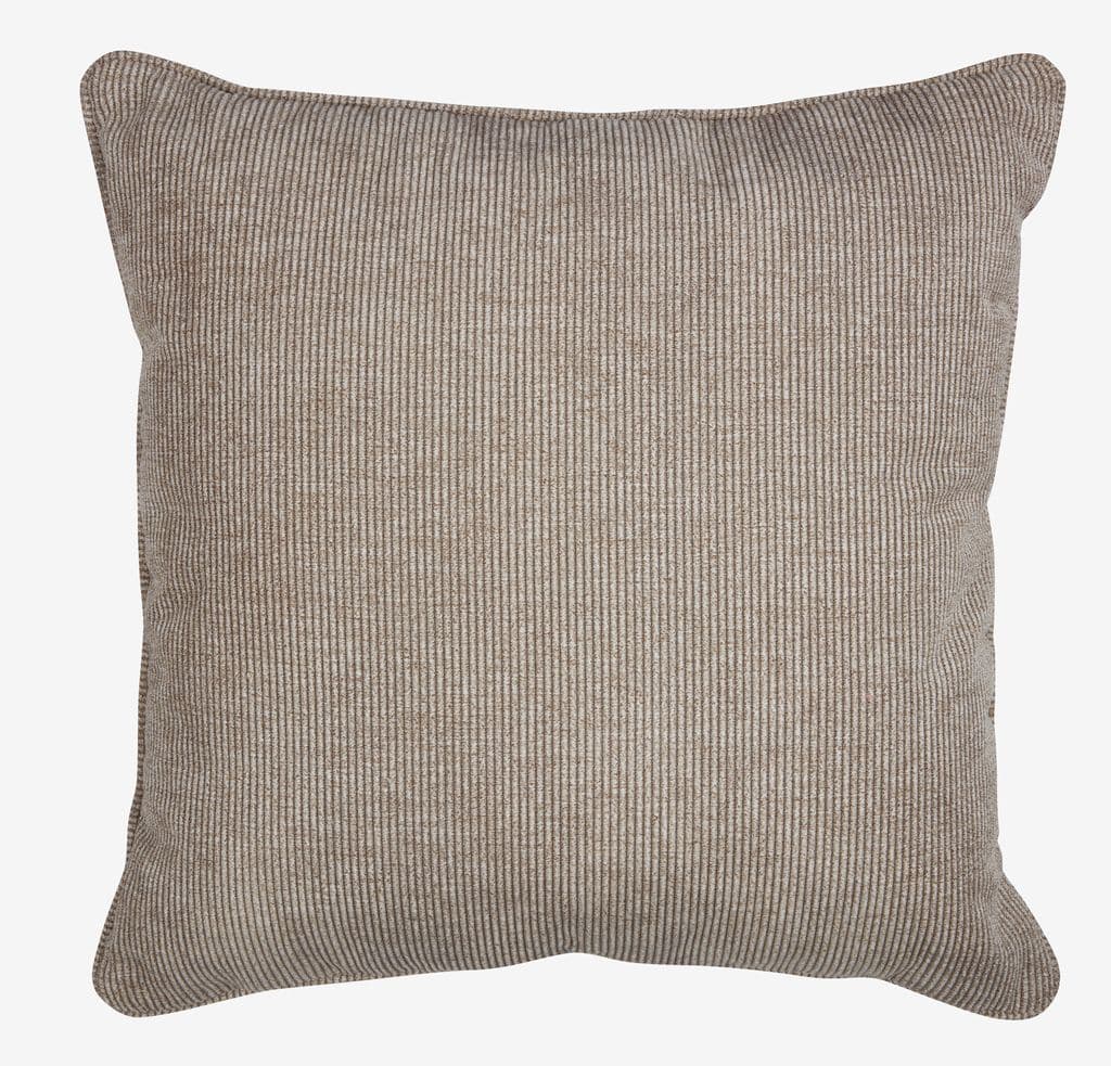 Almofada decorativa FJELLFIOL 45x45 cinzento quente/bege