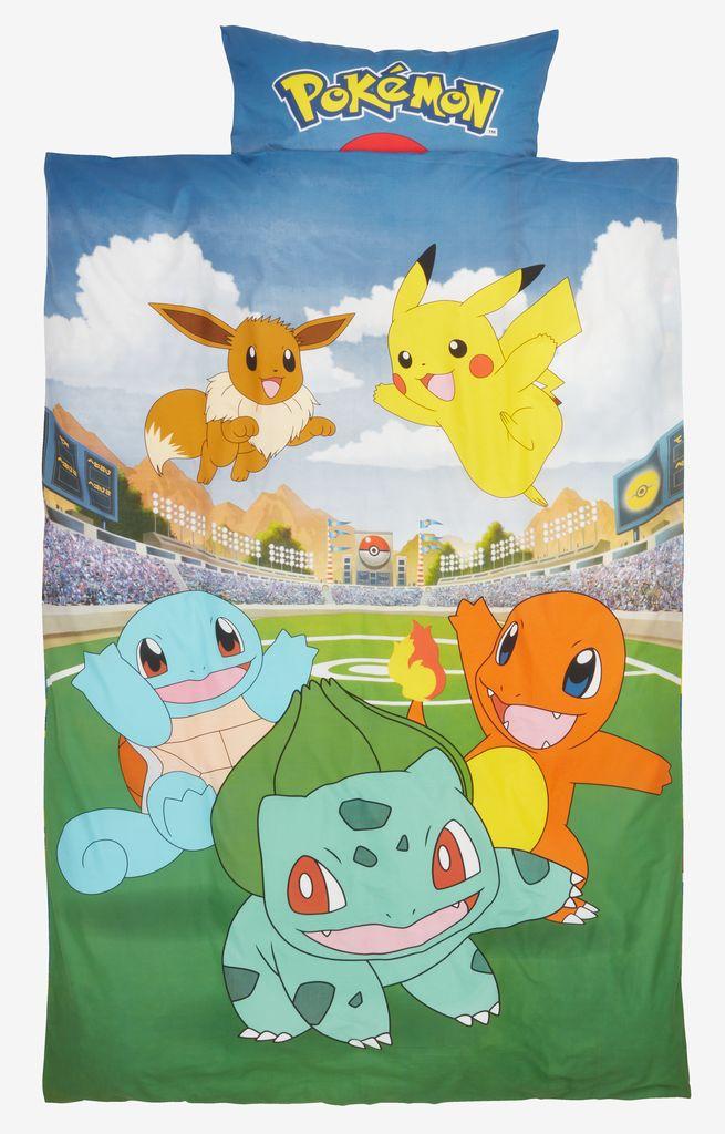 Conjunto capa edredão POKEMON 155x220 azul