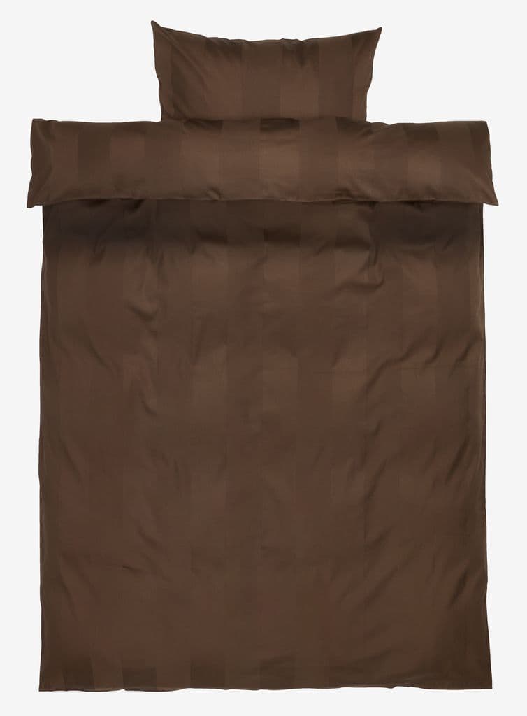 Conjunto capa edredão acetinado BARBO 155x220 castanho