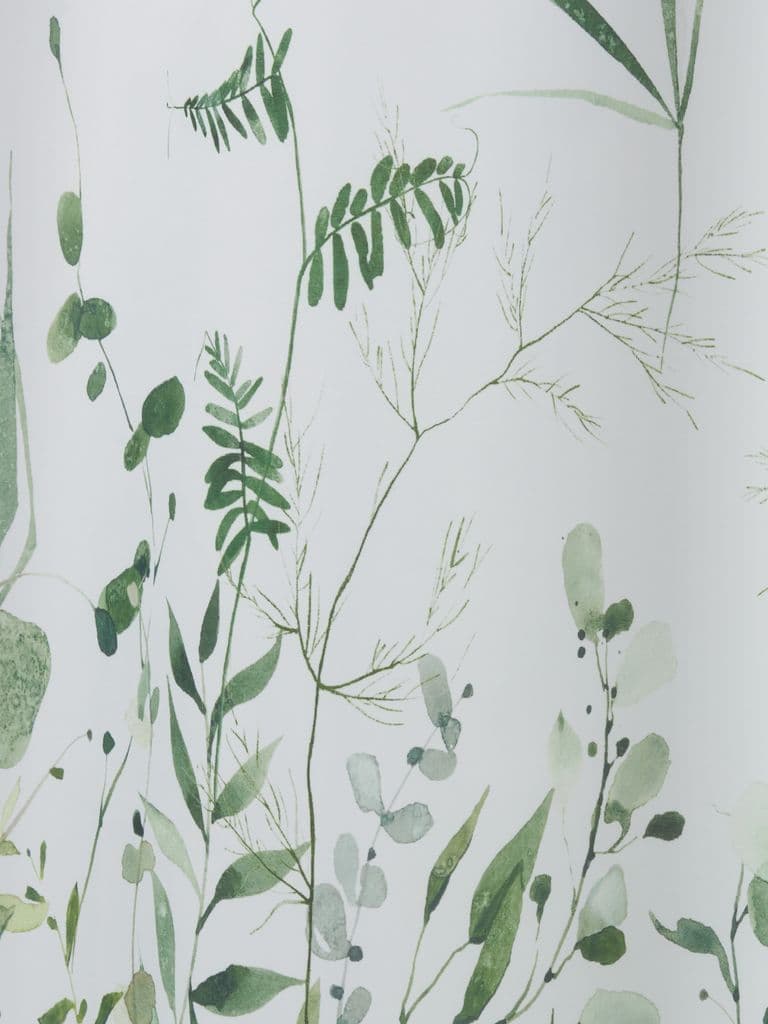 Cortina duche FILIPSTAD 150x200 branco/verde