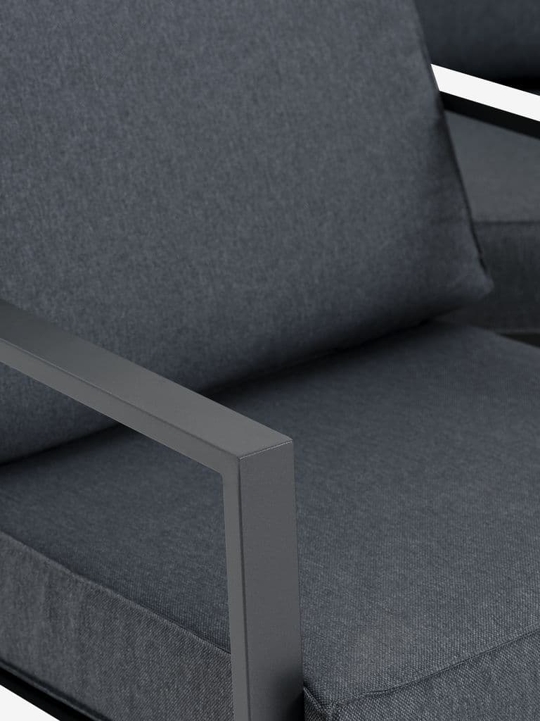 Lounge set VONGE 5 lugares seca rápido preto