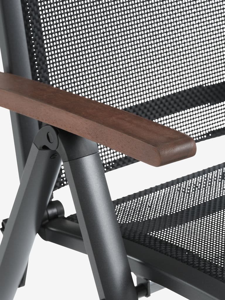 YTTRUP C75/126 mesa madeira + 4 LIMHAMN cadeira cinz
