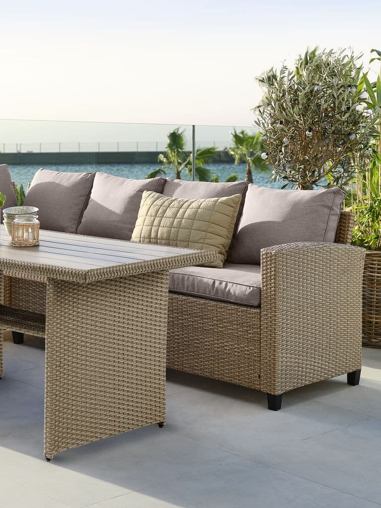 Lounge set AGERMOSE 6 lugares arrumação natural