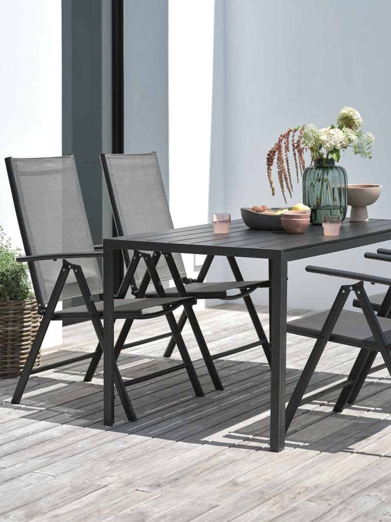 JERSORE C140 mesa+ 4 MELLBY cadeira preto