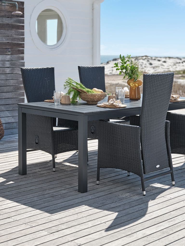 VATTRUP C206/321 mesa + 4 SKIVE cadeira preto