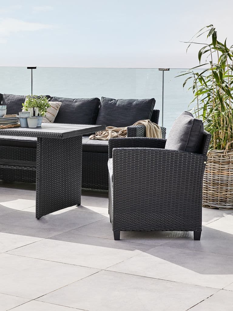 Cadeira lounge AGERMOSE preto