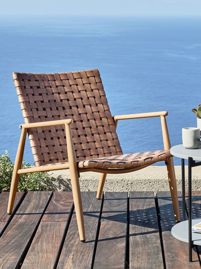 Cadeira lounge EDDERUP natural