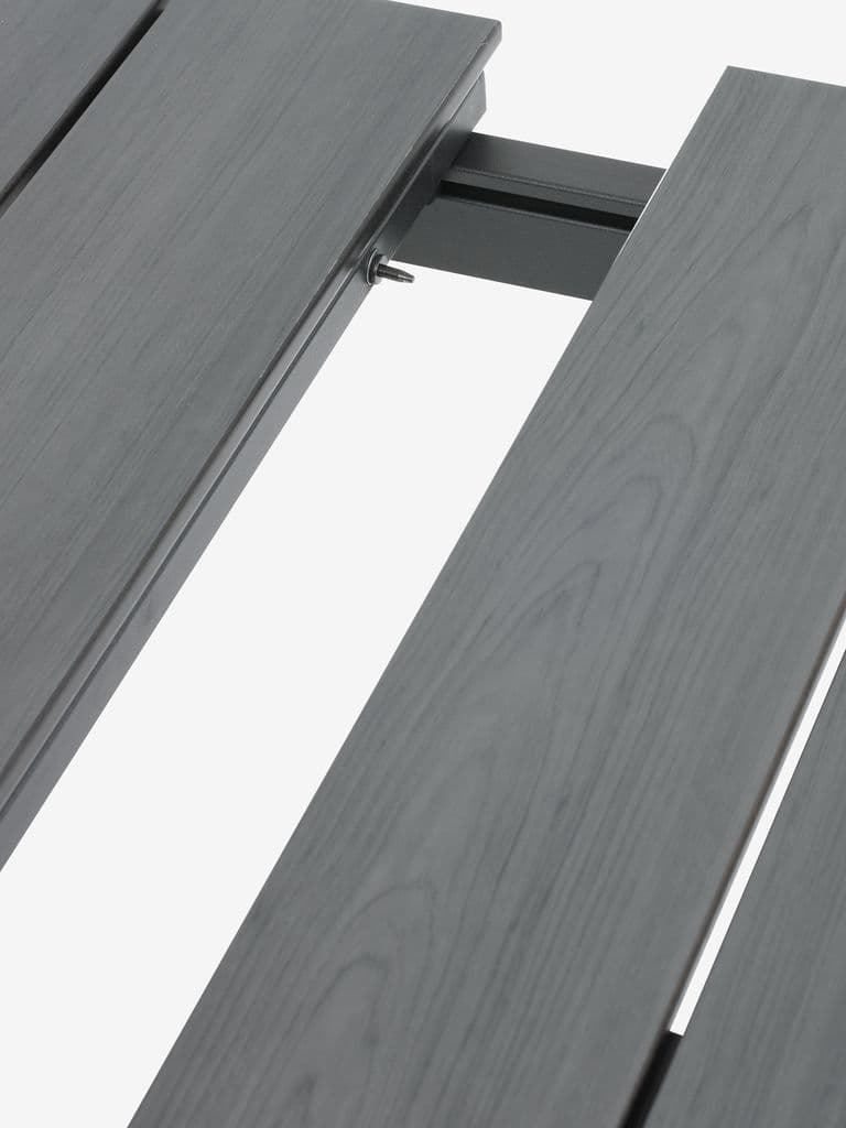 MOSS C214/315 mesa cinzento + 4 GUDHJEM cadeira preto