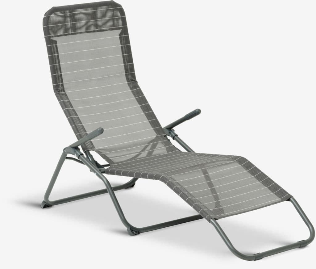 Espreguiçadeira KALMAR L60xC168 cinzento