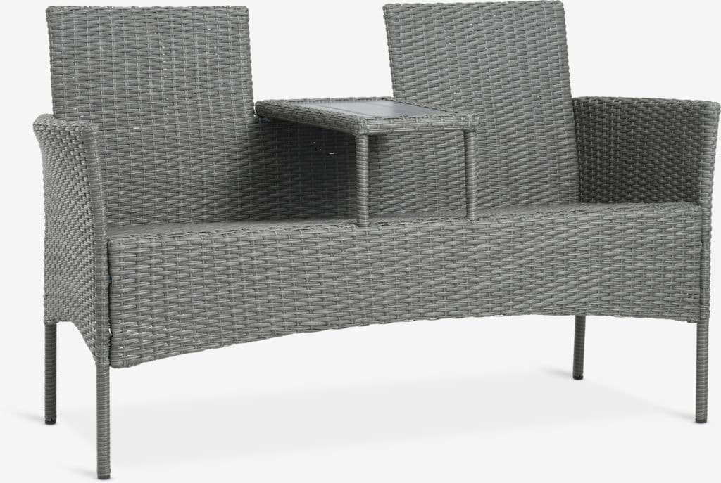 Banco FASTERHOLT L138xP61 cinzento