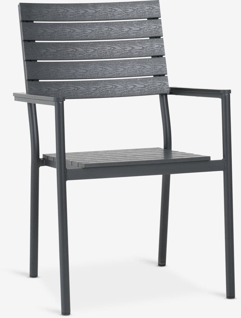 MADERUP C150 table + 4 PADHOLM cadeira preto