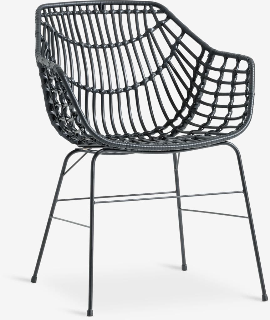 SONNERUP C215 mesa cinzento + 4 ILDERHUSE cadeira preto