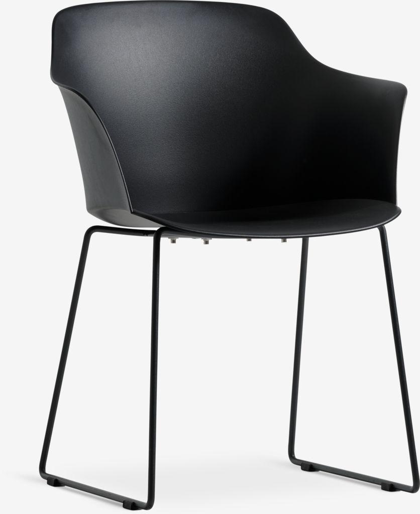 KOPERVIK C215 mesa cinzento + 4 SANDVED cadeira preto