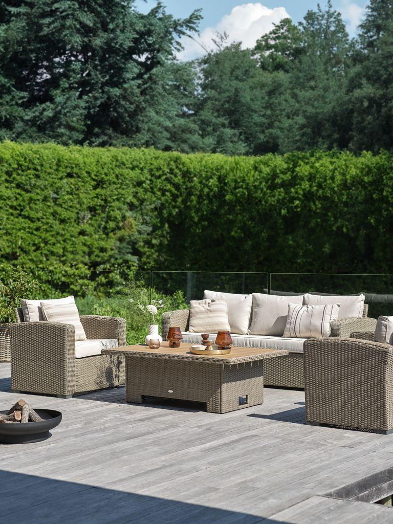 Lounge set STAVERN 5 lugares natural