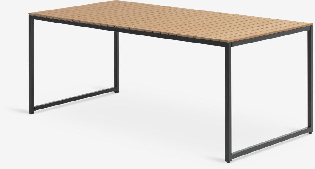 DAGSVAD C190 mesa natural + 4 BREDSTEN cadeira preto