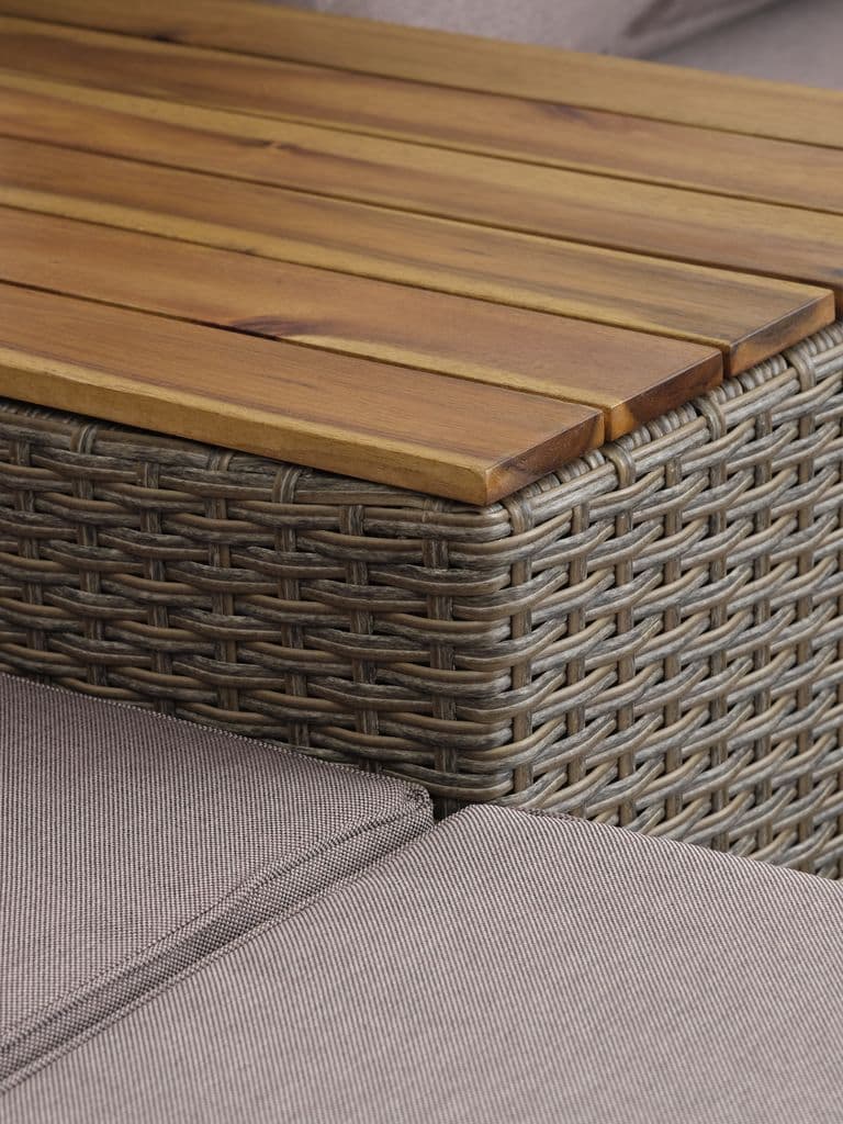 Lounge set modular ABED 4 lugares natural