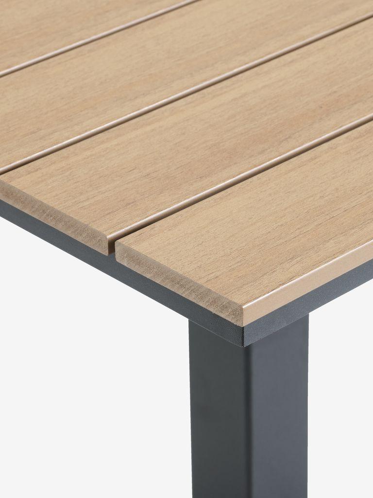 HOBRO C70 mesa natural + 2 BRAVA cadeira cinzento