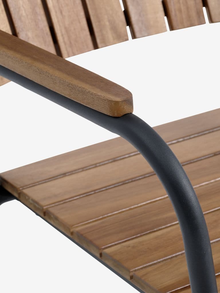 BASTRUP Ø70 mesa + 2 BASTRUP cadeira madeira dura/preto