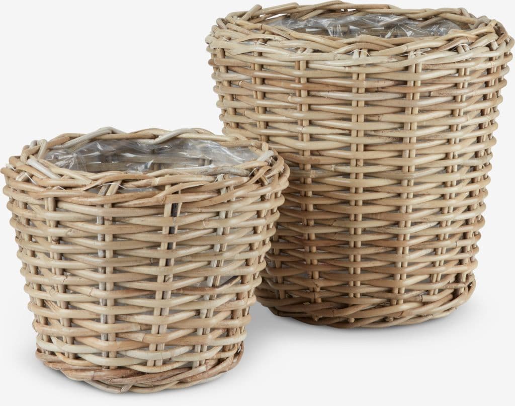 Cesto de jardim RINGTROST Ø37/32 kubu natural 2 unidades