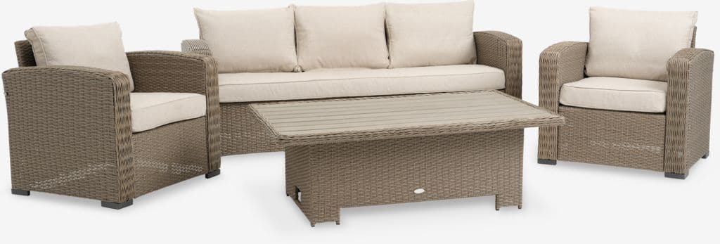 Lounge set VEMB 5 lugares natural