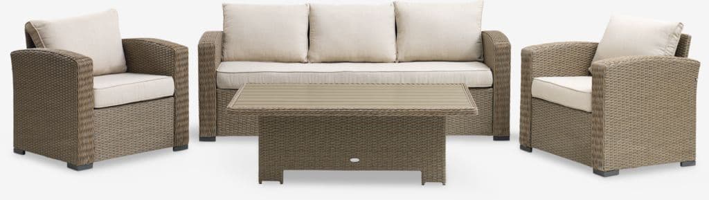 Lounge set VEMB 5 lugares natural