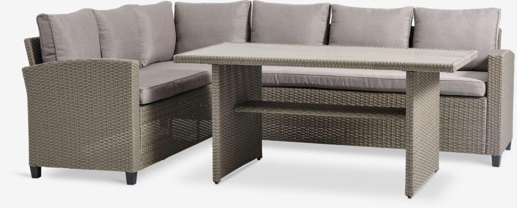 Lounge set AGERMOSE 6 lugares natural