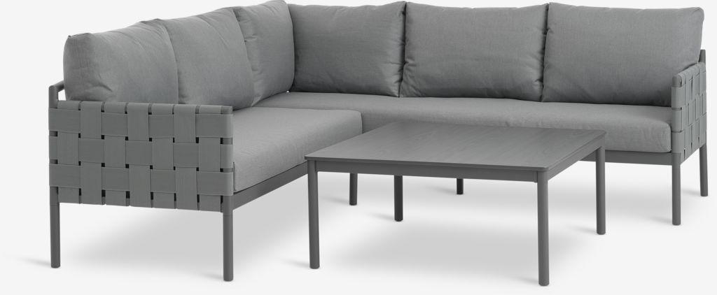 Lounge set IANO 5 lugares cinzento