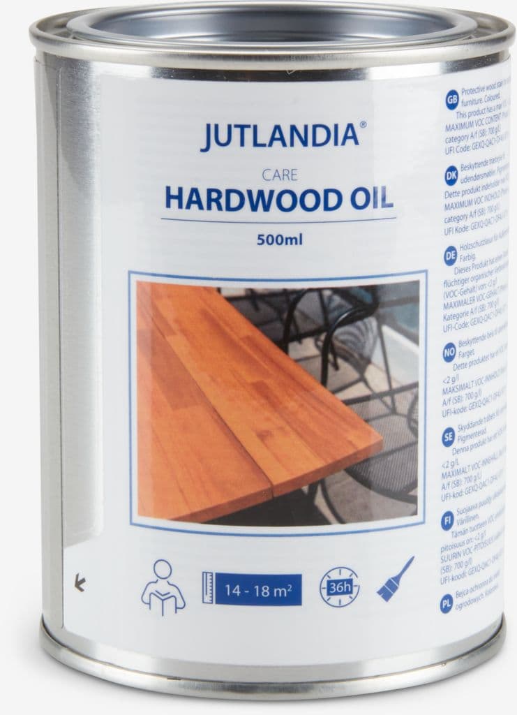Óleo para madeira JUTLANDIA 0,5L castanho