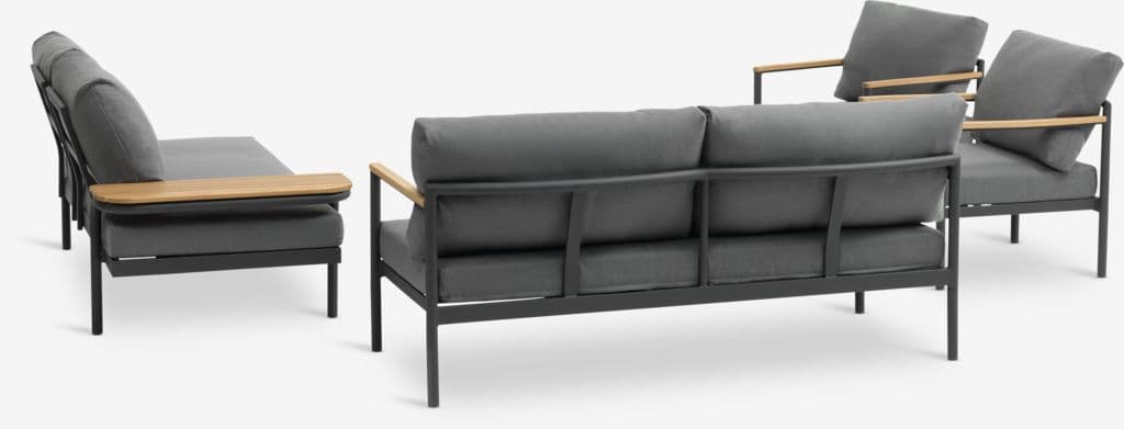 Lounge set ODDESUND 4,5 lugares cinzento