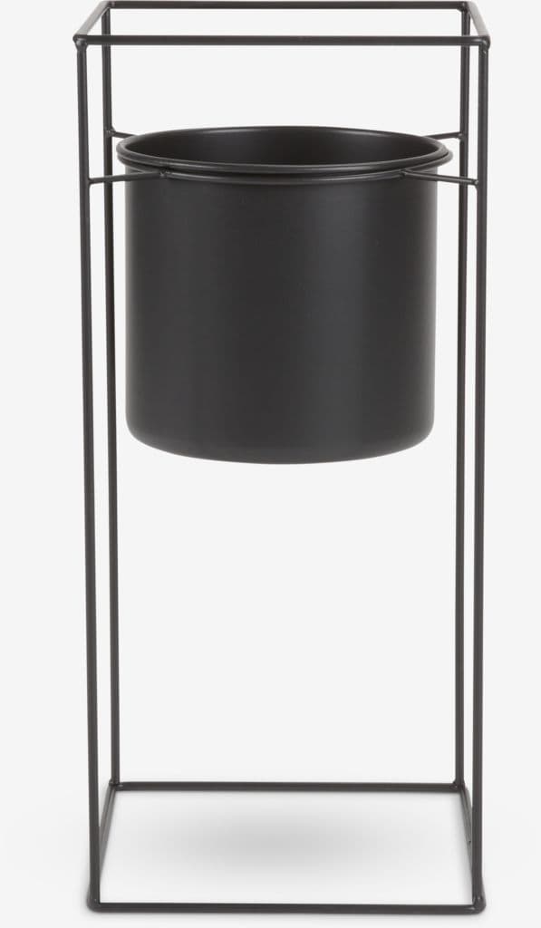 Vaso jardim MIDSOMMER Ø21xA55 preto