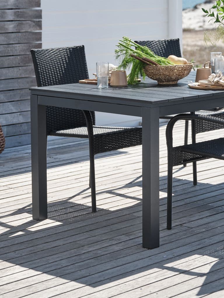 Mesa de jardim VATTRUP L95xC206/321 preto