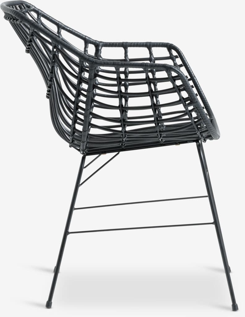 SONNERUP C215 mesa cinzento + 4 ILDERHUSE cadeira preto