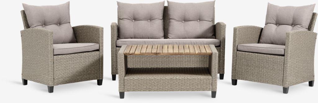 Lounge set VEN 4 lugares natural