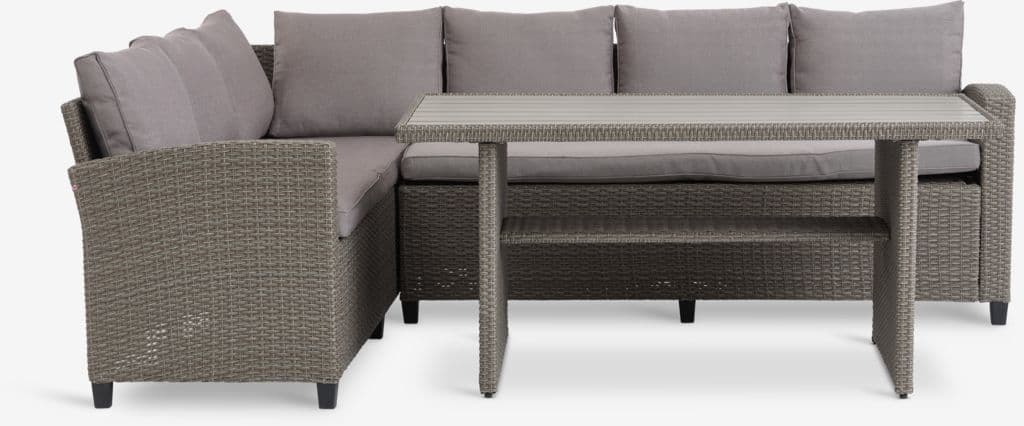 Lounge set AGERMOSE 6 lugares arrumação natural