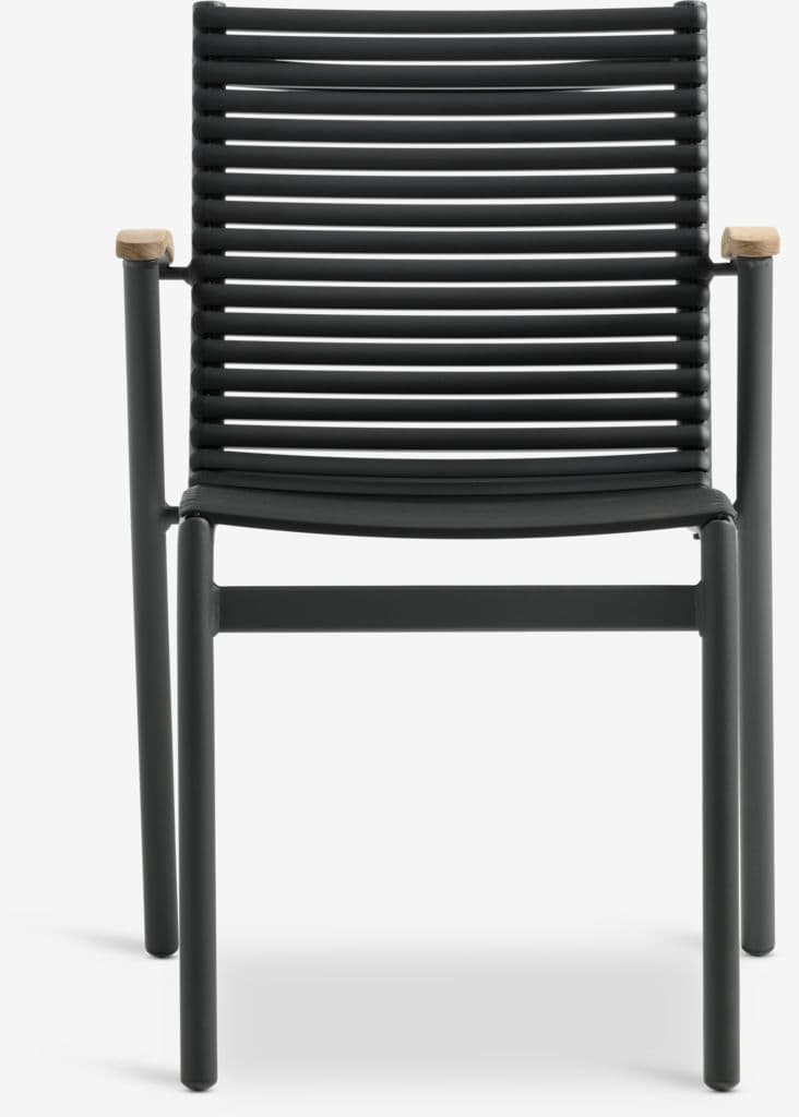Cadeira empilhável SADBJERG preto