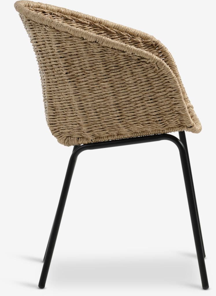 FUGLSAND Ø120 mesa madeira folhosas + 4 TUERNE cadeira nat