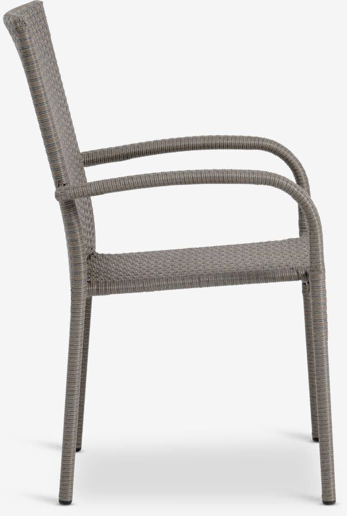 BASTRUP Ø120 mesa madeira/branco + 4 GUDHJEM cadeira