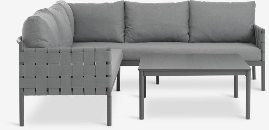 Lounge set IANO 5 lugares cinzento