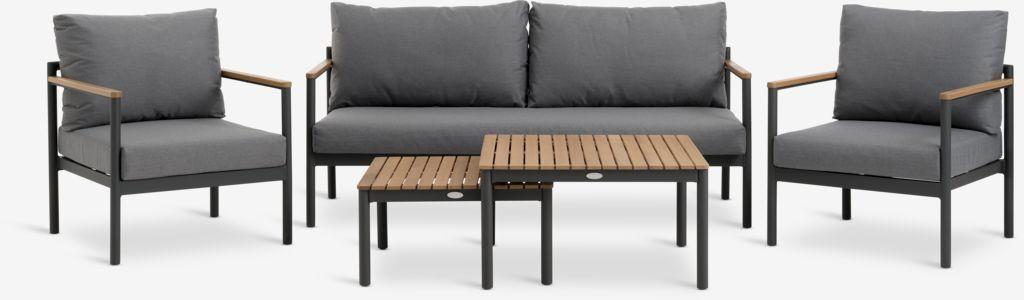 Lounge set ODDESUND 4,5 lugares cinzento