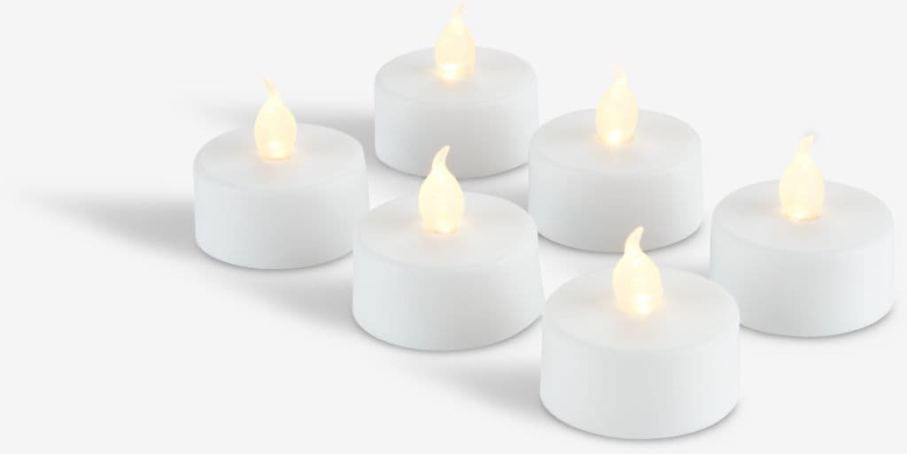 Velas LED MORGAN com temporizador 6 unidades