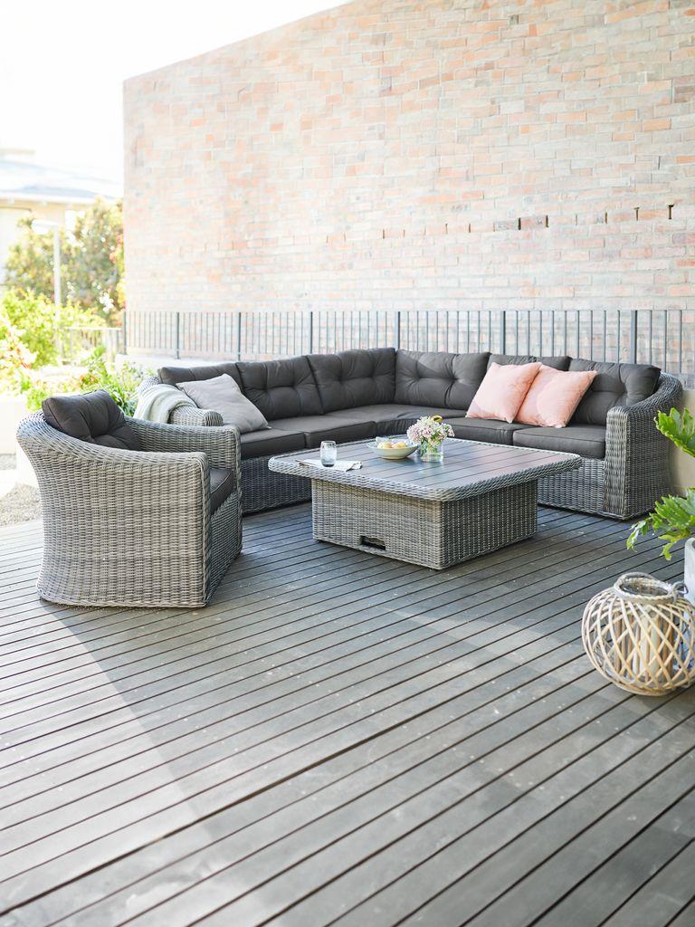 Lounge set TAMBOHUSE 5 lugares cinzento