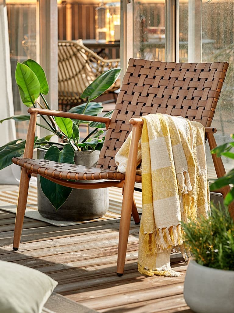 Cadeira lounge EDDERUP natural