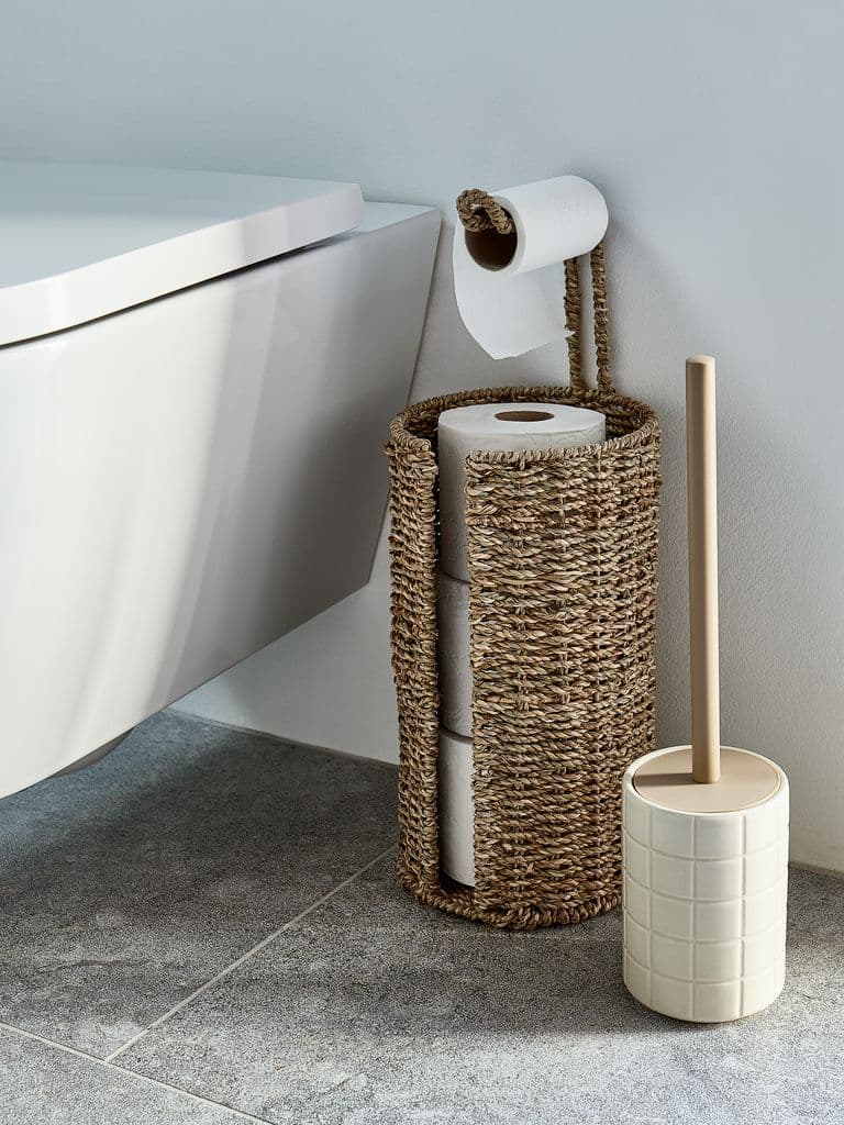 Suporte papel higiénico VANSBRO Ø16xA47cm erva marinha