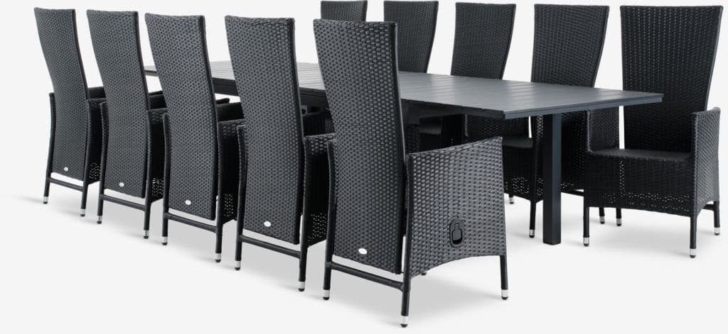 VATTRUP C206/321 mesa + 4 SKIVE cadeira preto