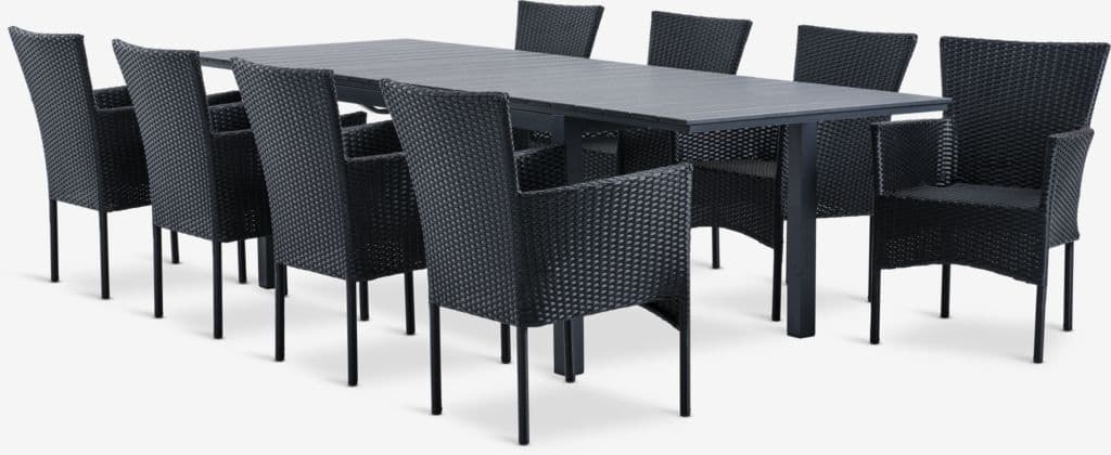 VATTRUP C172/276 mesa + 4 AIDT cadeira preto