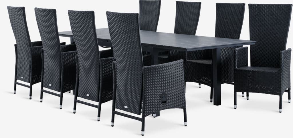 VATTRUP C172/276 mesa + 4 SKIVE cadeira preto