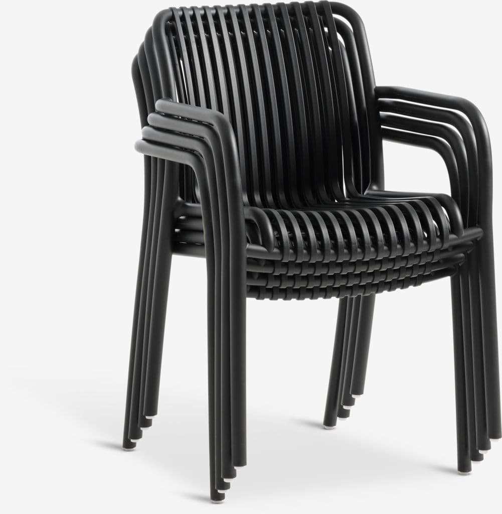 TIPMOSE C70 mesa cinzento + 2 NABBEN cadeiras preto